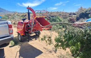 Towable Diesel Engine Wood Chipper