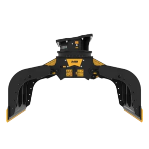 MB-G1500 S4 grapple fits 20–30 ton excavators. Ideal for demolition and sorting with 360° hydraulic rotation, interchangeable claws, and powerful grip.