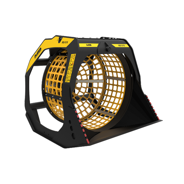 Screening bucket for excavator