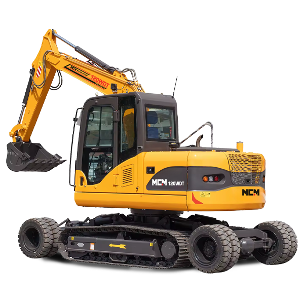 MCM 120WDT Excavator for Sale | 73.5kW Wheel-Crawler Machine